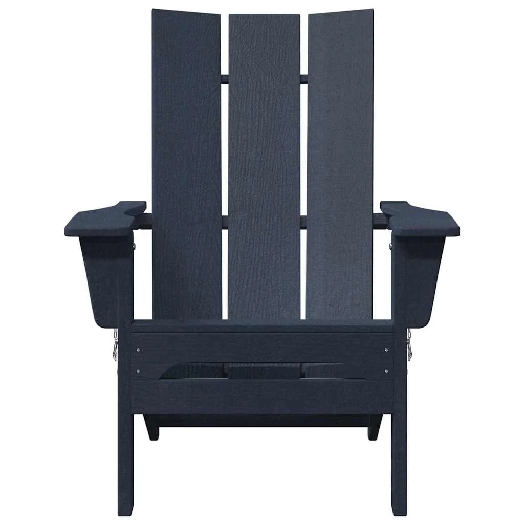 összecsukható Adirondack szék tengerészkék 74.5x80.5x90 cm HDPE