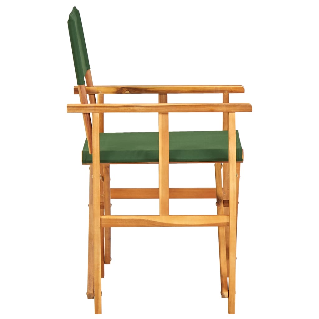 2 db zöld tömör akácfa rendezői szék