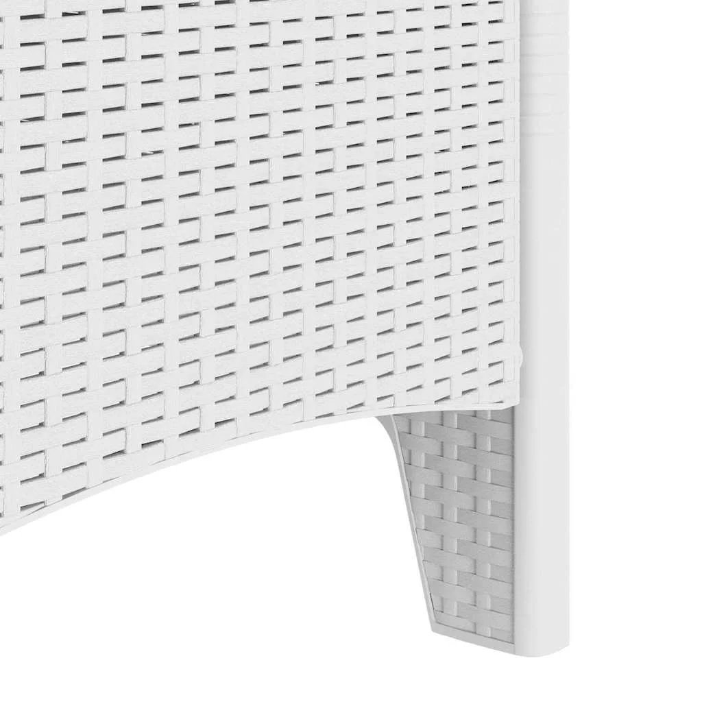 Kerti Szék 2 pcs Fehér 53 x 49 x 85 cm PP