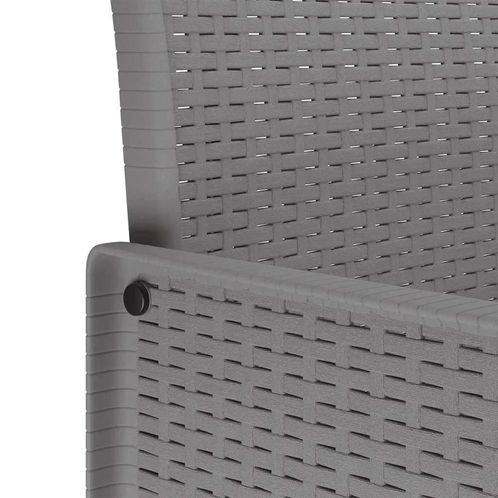 Kerti Szék 2 pcs Világosszürke 53 x 49 x 85 cm PP