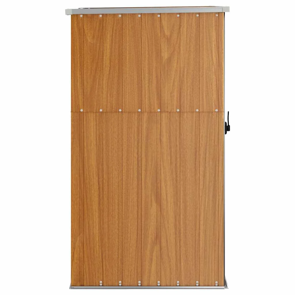 Barna horganyzott acél kerti szerszámtároló 88 x 89 x 161 cm