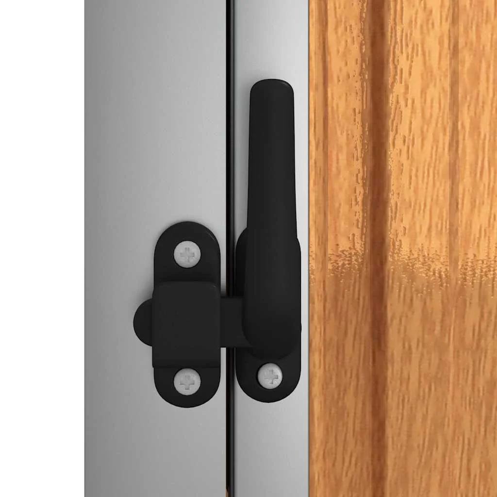 Barna horganyzott acél kerti szerszámtároló 88 x 89 x 161 cm