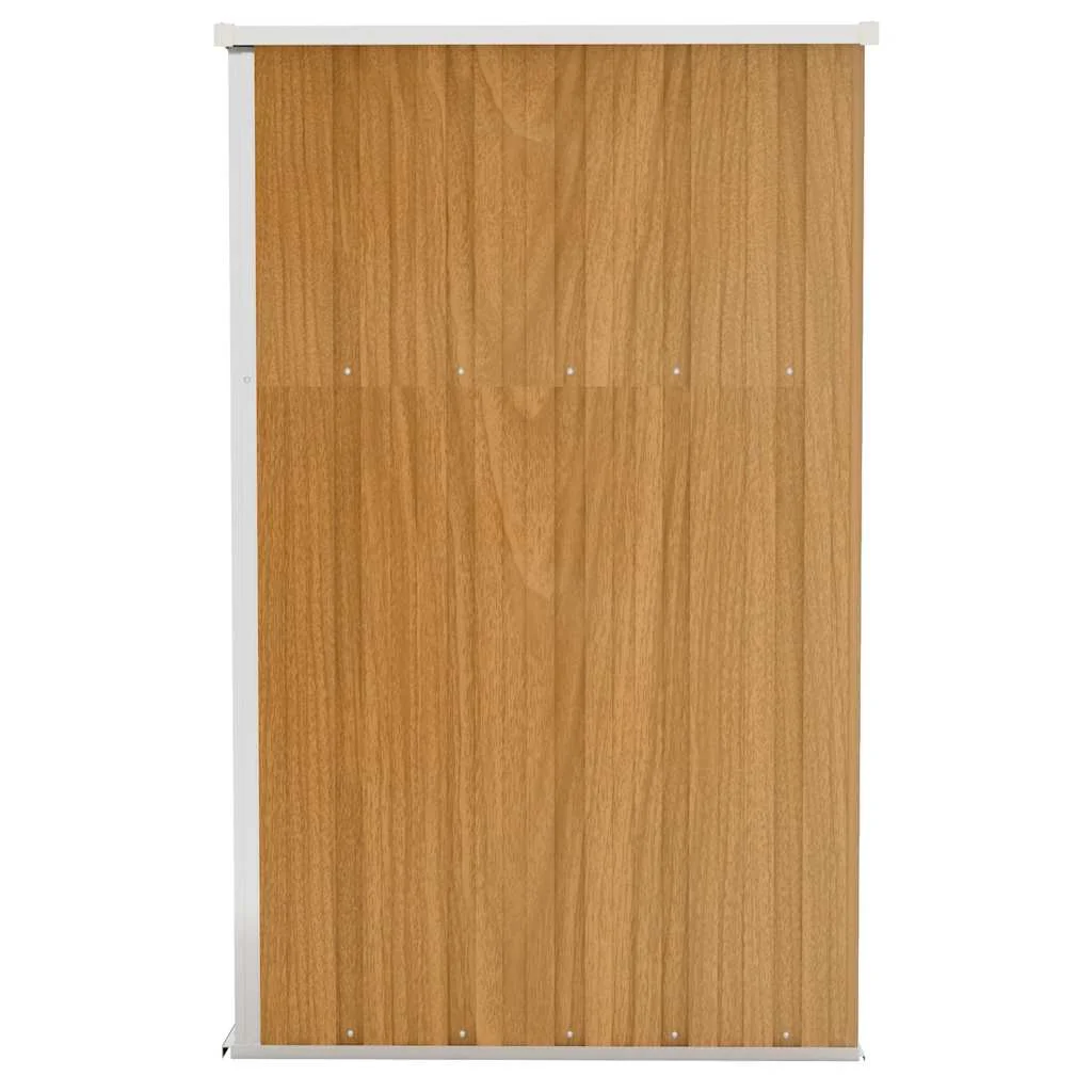 Barna acél falhoz erősíthető kerti fészer 118x100x178 cm