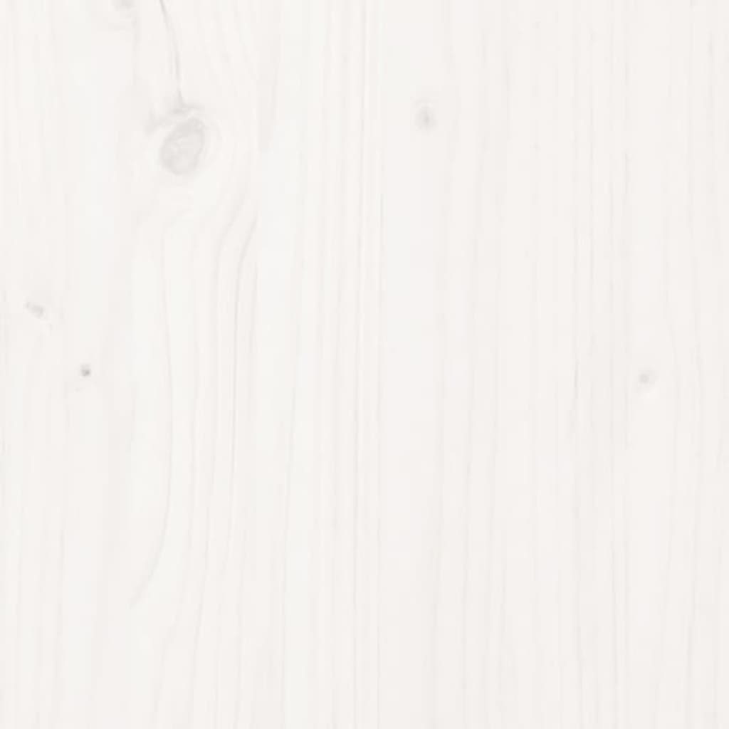 Fehér gyerek tömör fenyőfa ágykeret 2 x (80 x 160) cm