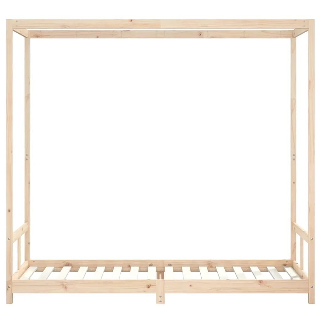 Tömör fenyőfa gyerekágykeret 80 x 200 cm