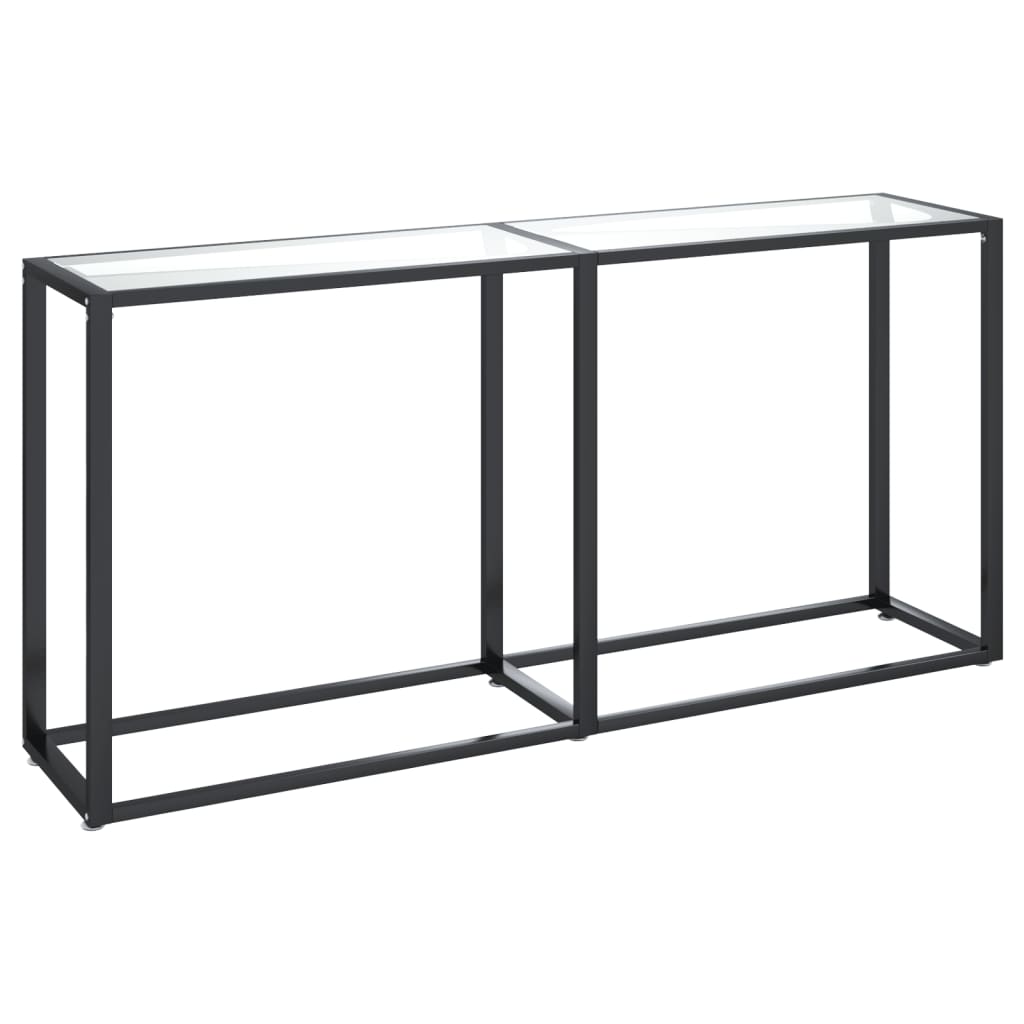 átlátszó edzett üveg tálalóasztal 160 x 35 x 75,5 cm