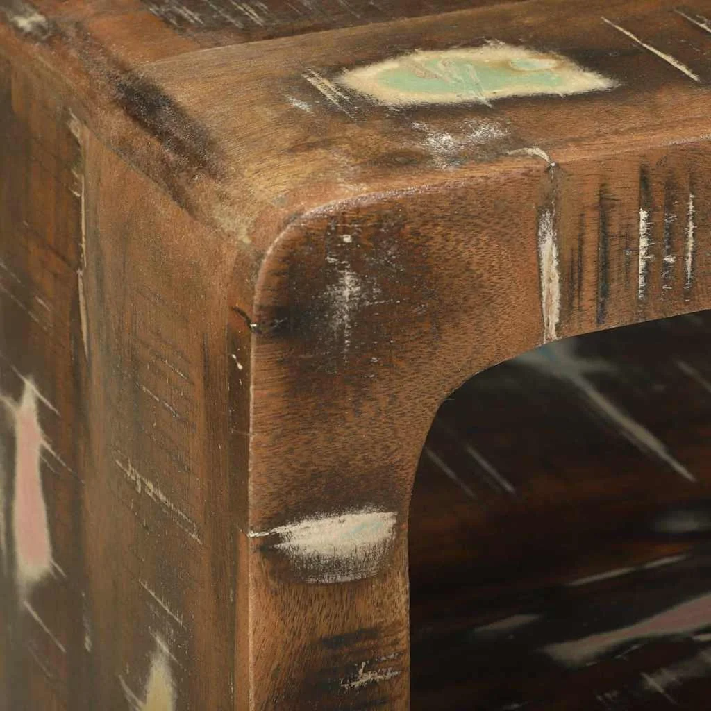 TV Egység 36x36x30 cm Tömör Fa Újrahasznosított