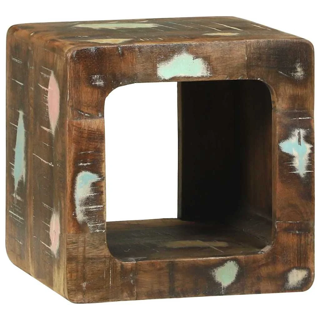 TV Egység 36x36x30 cm Tömör Fa Újrahasznosított