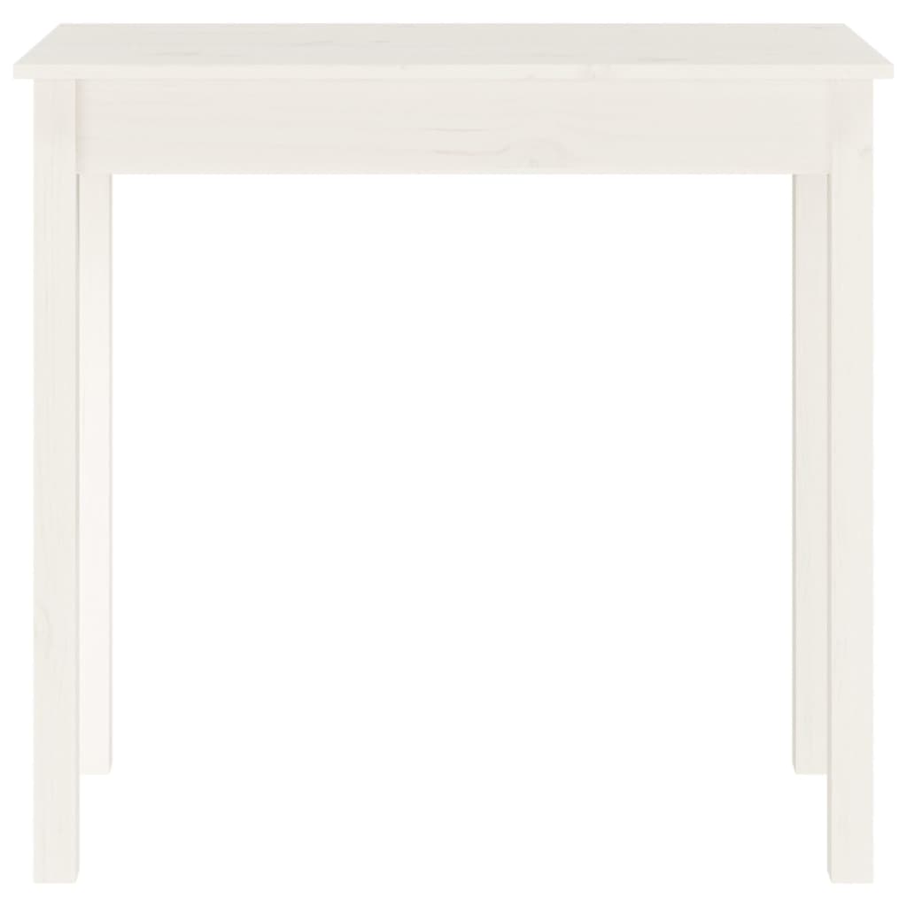 Fehér tömör fenyőfa tálalóasztal 80 x 40 x 75 cm