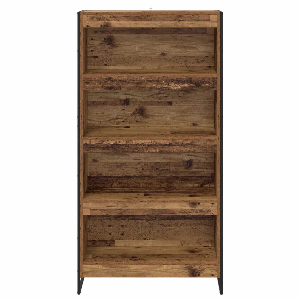 Könyvespolc 2 pcs Öreg fa 80 x 30 x 155 cm Faanyag