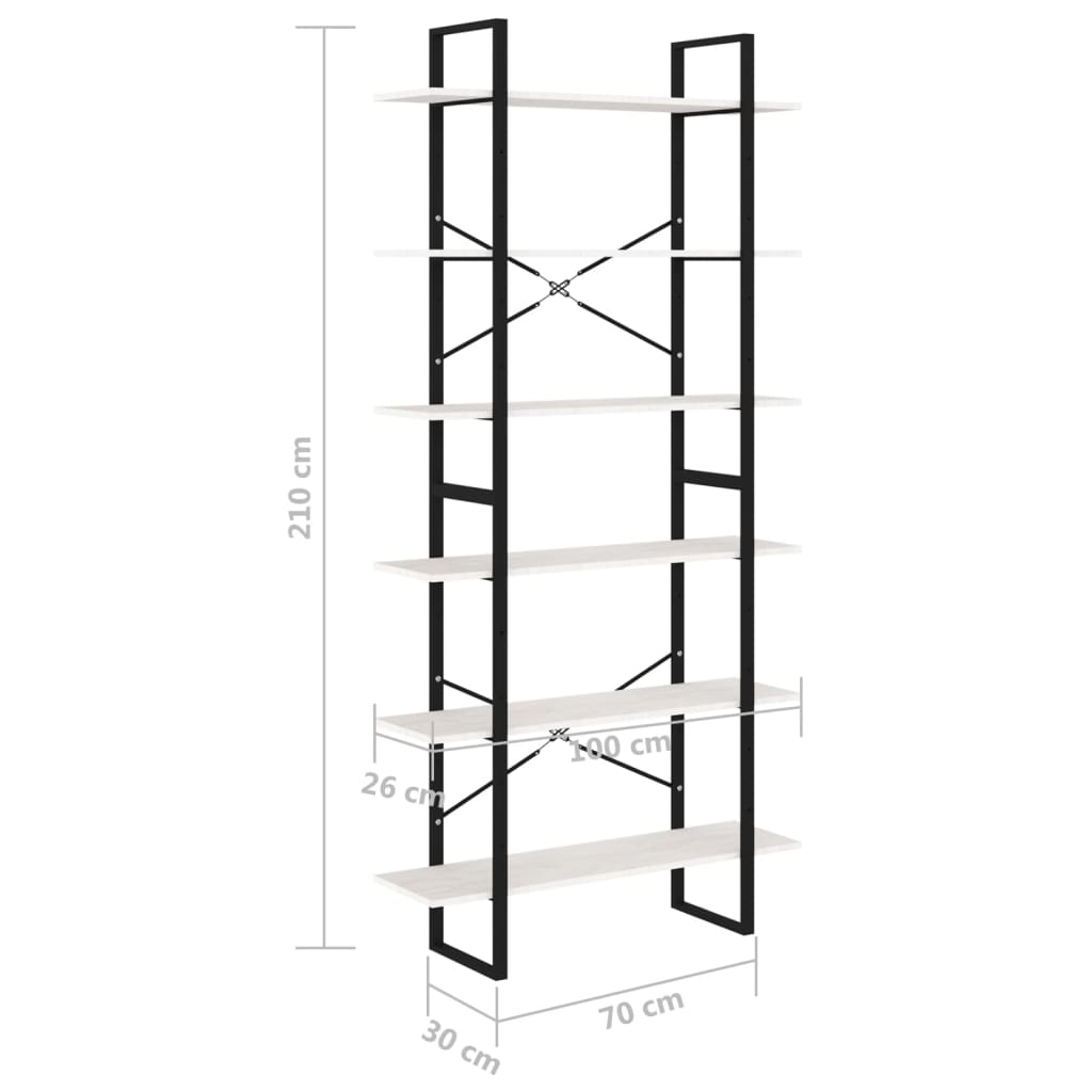 Fehér tömör fenyőfa magasszekrény 100 x 30 x 210 cm