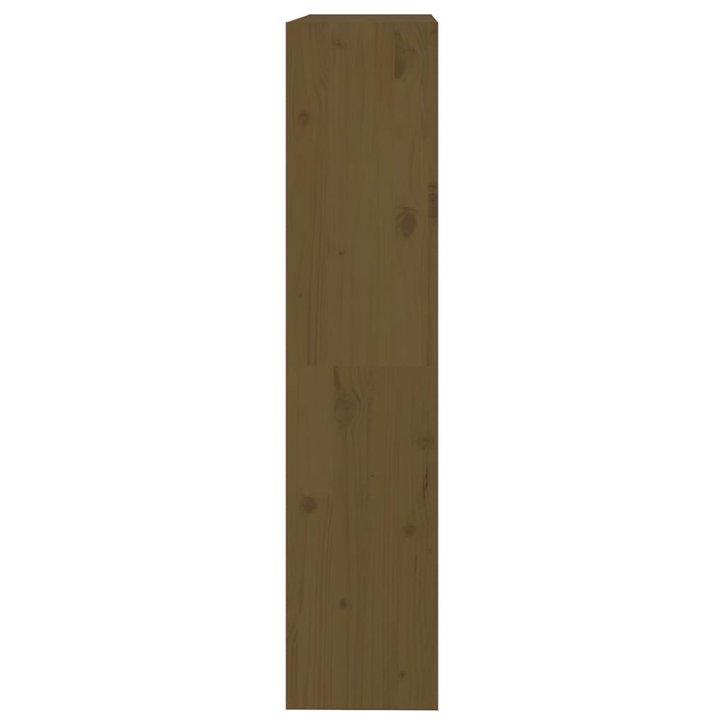 Mézbarna fenyőfa könyvszekrény/térelválasztó 80 x 30 x 135,5 cm
