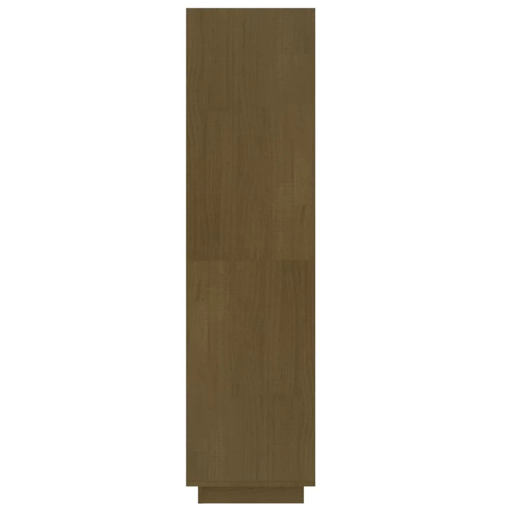 Mézbarna tömör fenyőfa könyvszekrény/térelválasztó 60x35x135cm 