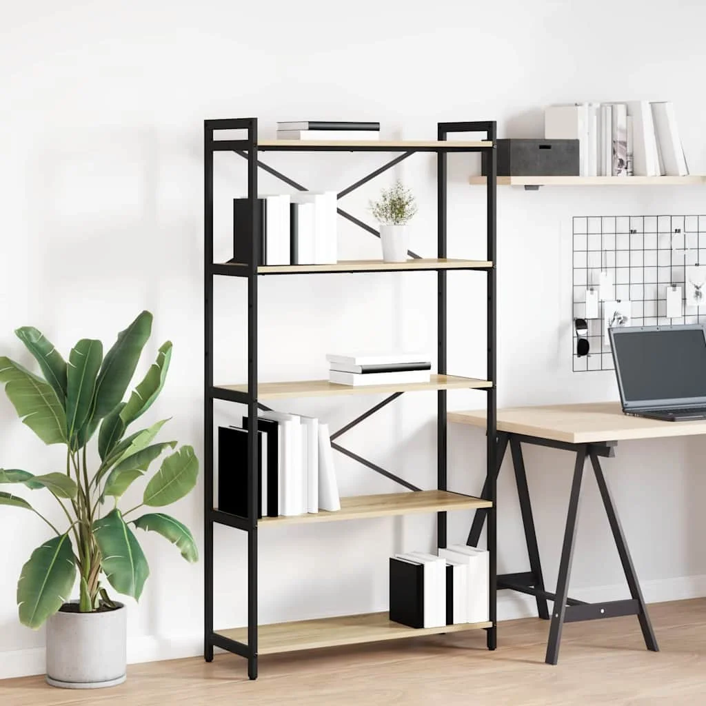 Könyvszekrény sonoma tölgy 80 x 30 x 153 cm Faanyag