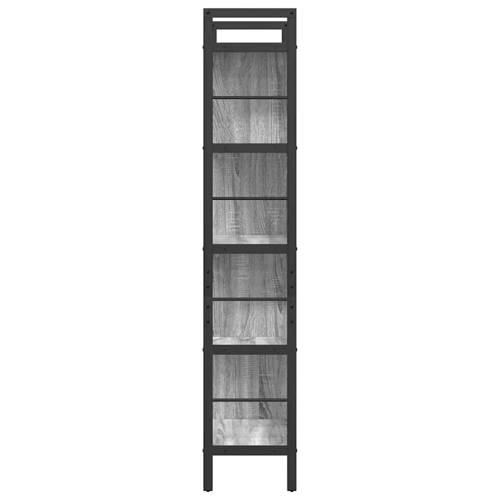 Könyvespolc Szürke Sonoma 75 x 30 x 156 cm Faanyag