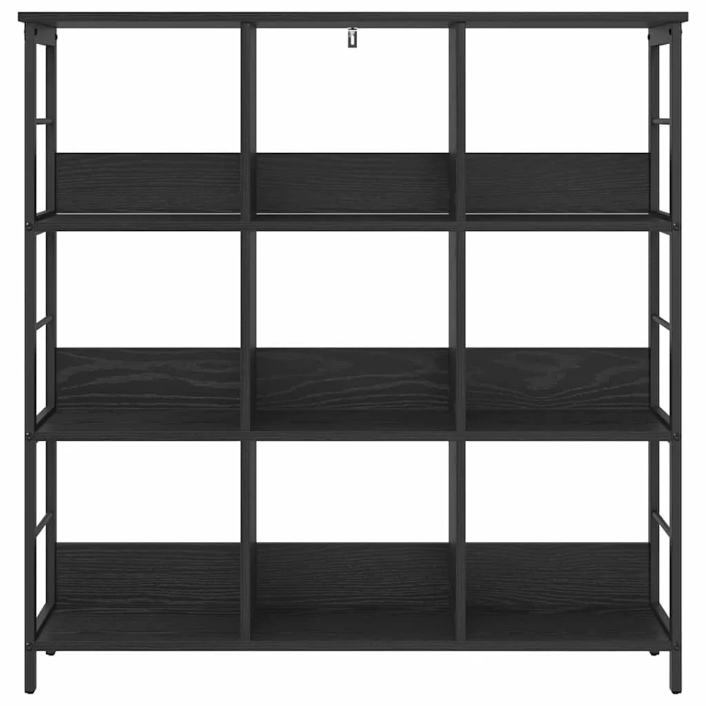 Könyvespolc Fekete tölgy 102 x 32 x 104,5 cm Faanyag