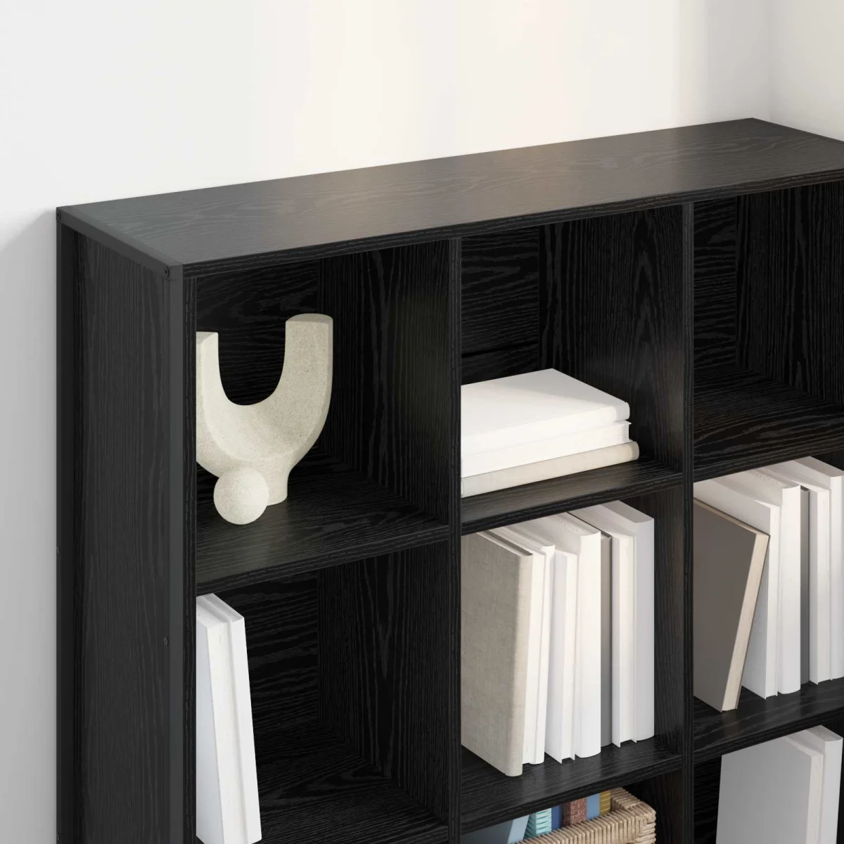 Könyvespolc Fekete tölgy 99.5 x 30 x 108.5 cm Faanyag