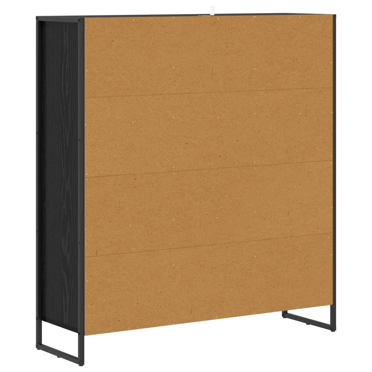 Könyvespolc Fekete tölgy 99.5 x 30 x 108.5 cm Faanyag