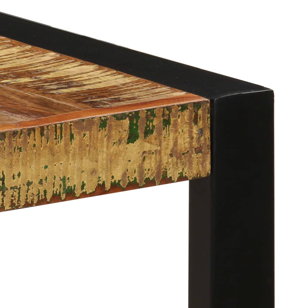 Tömör újrahasznosított fa étkezőasztal 140 x 70 x 75 cm