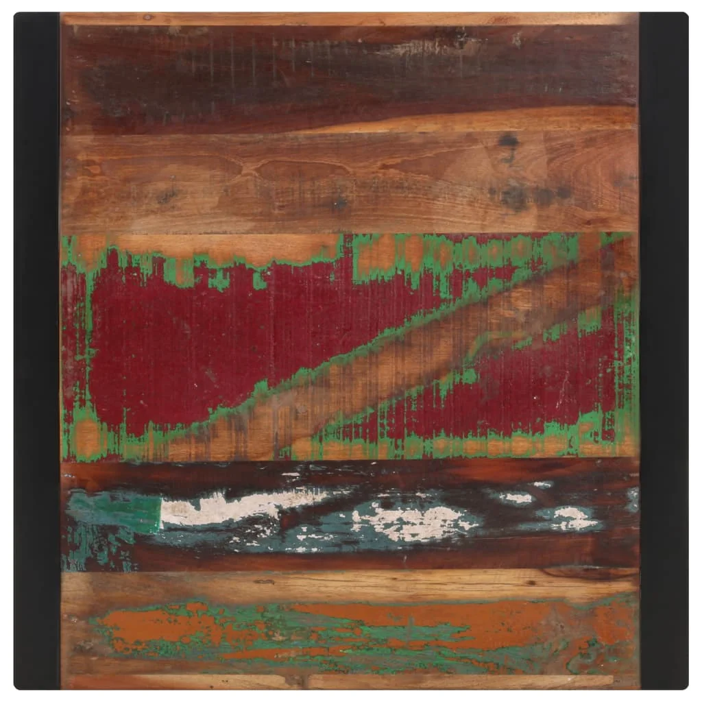 Tömör újrahasznosított fa étkezőasztal 70 x 70 x 75 cm