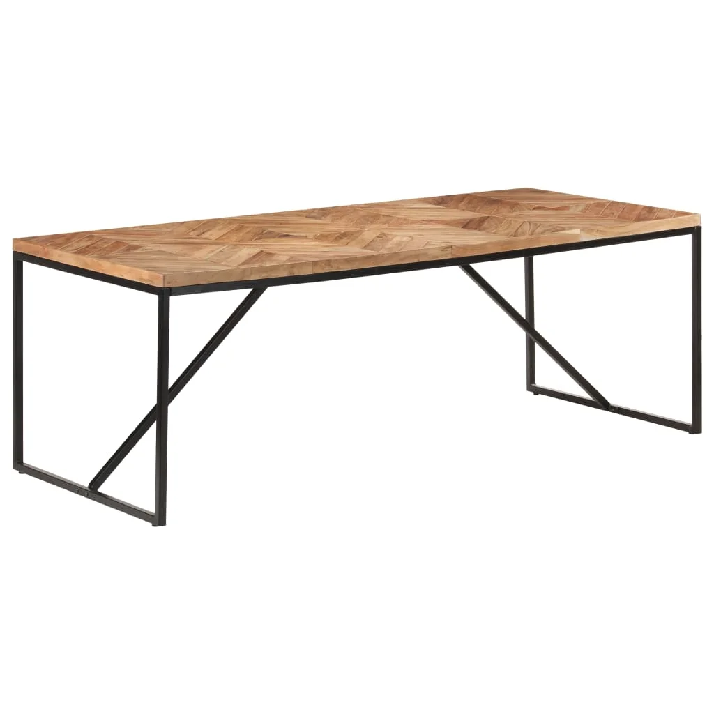 Tömör akác és mangófa étkezőasztal 200 x 90 x 76 cm