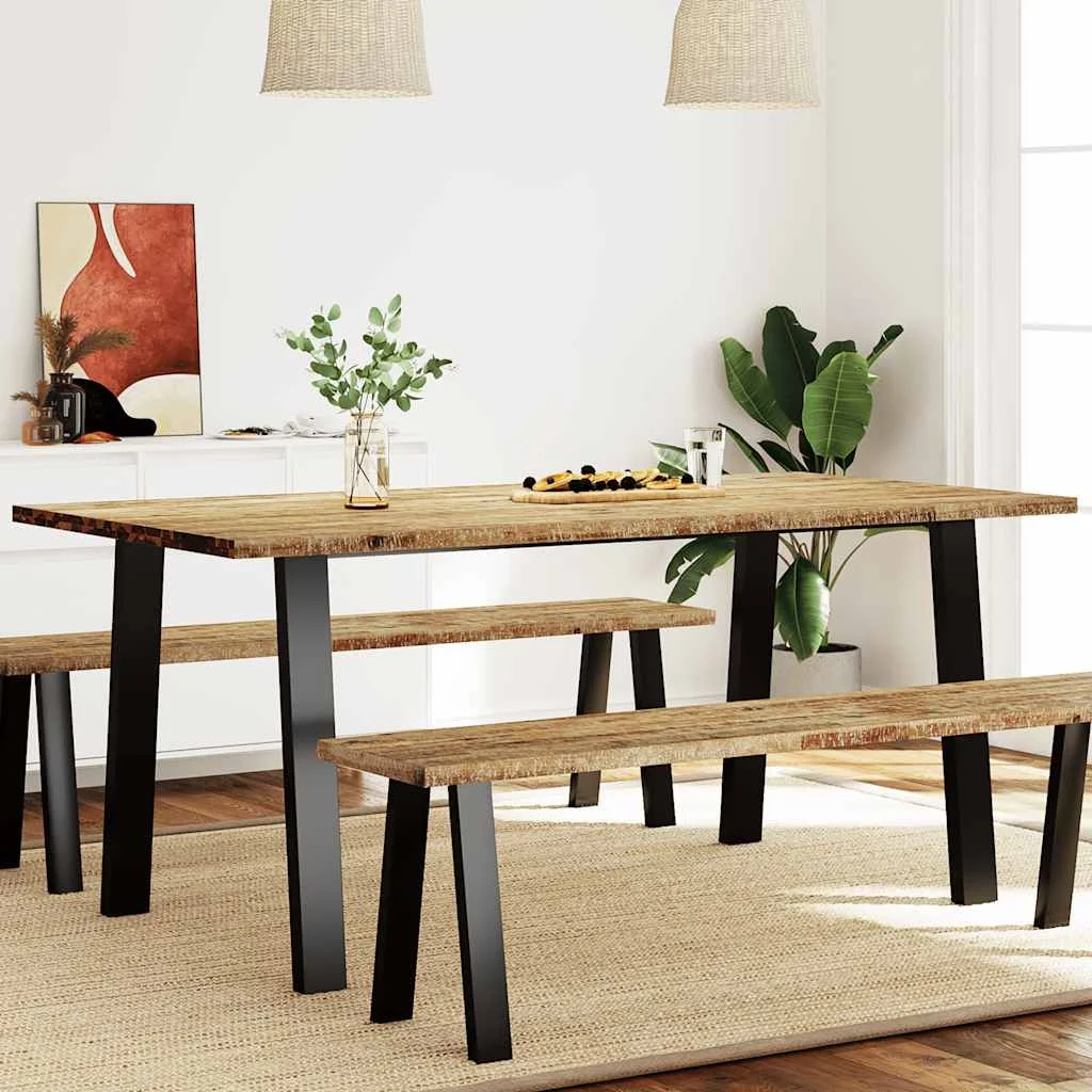 Tömör akácfa kerti étkezőasztal 150 x 90 x 75 cm