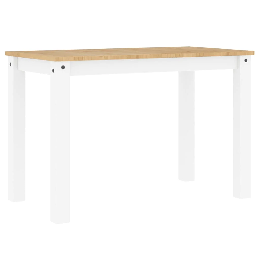 Panama fehér tömör fenyőfa ebédlőasztal 117 x 60 x 75 cm