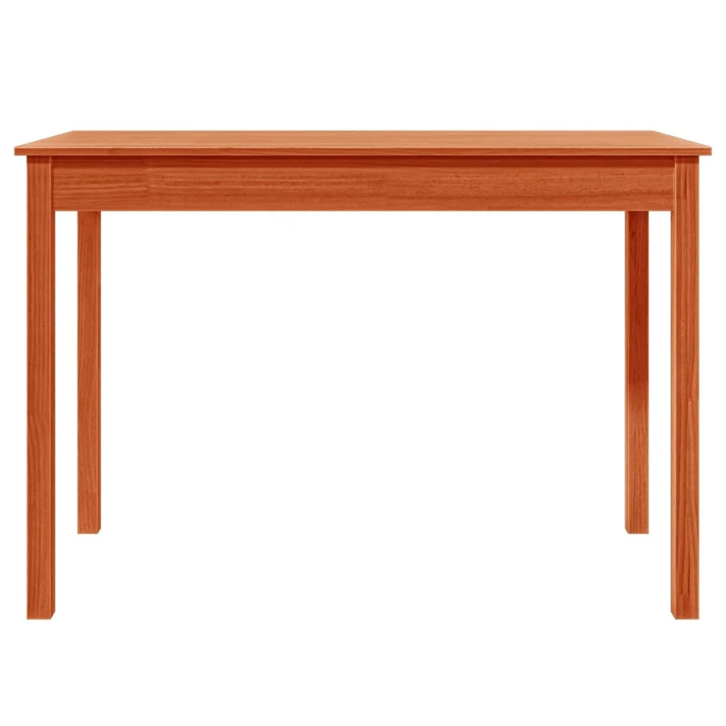 Viaszbarna tömör fenyőfa ebédlőasztal 110 x 55 x 75 cm