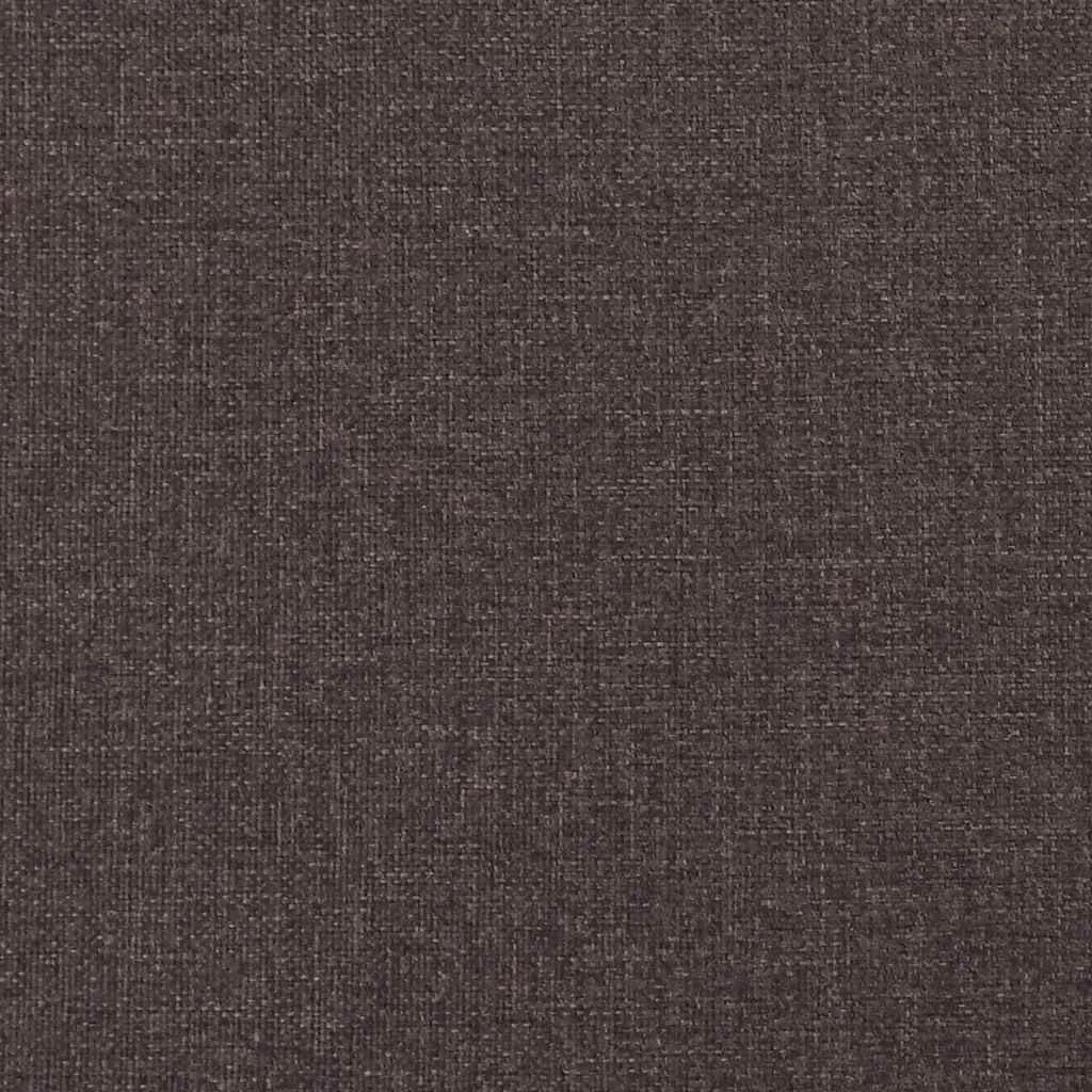 Étkezőszék párnával 2 pcs sötétbarna 57 x 66 x 94 cm szövet