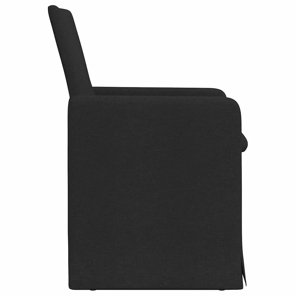 Étkező Székek 2 pcs Fekete 57 x 67 x 95 cm szövet