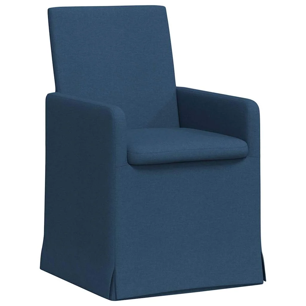 Étkező Székek 2 pcs Kék 57 x 67 x 95 cm szövet