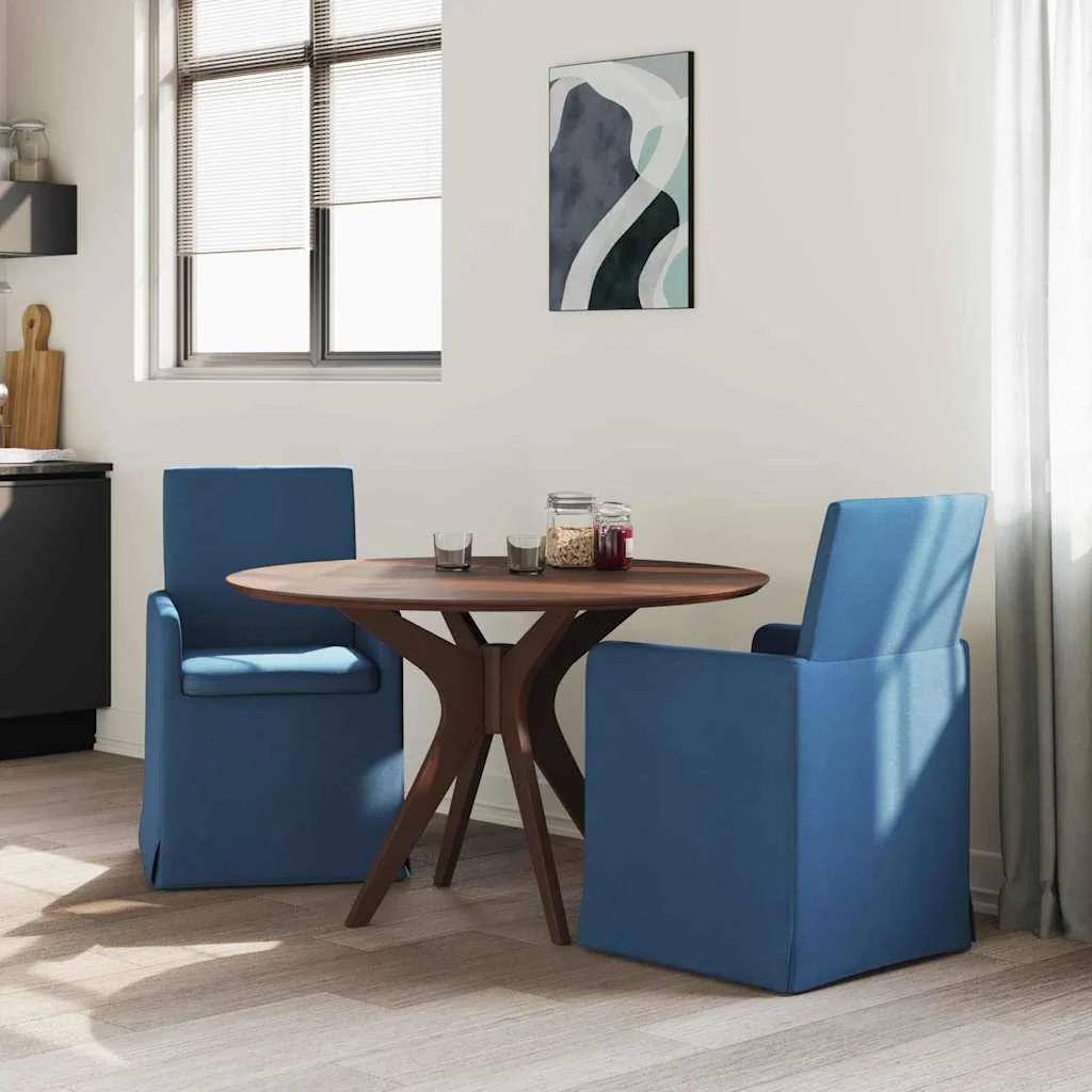 Étkező Székek 2 pcs Kék 57 x 67 x 95 cm szövet