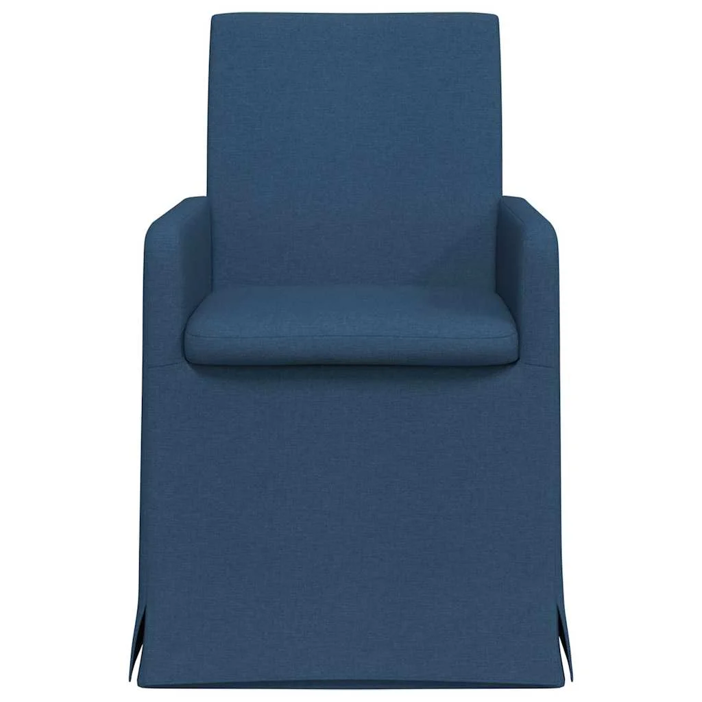 Étkező Székek 2 pcs Kék 57 x 67 x 95 cm szövet