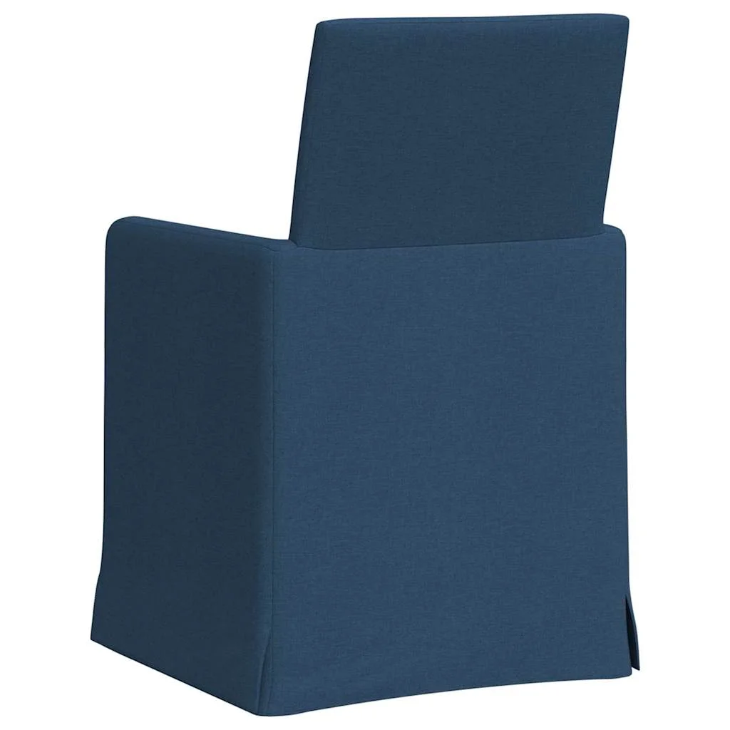 Étkező Székek 2 pcs Kék 57 x 67 x 95 cm szövet