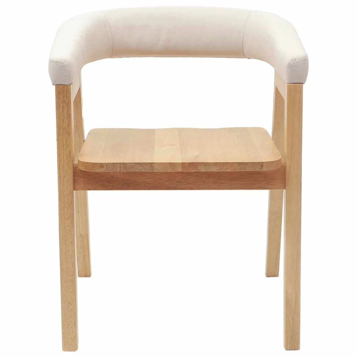 Étkező Székek 2 pcs Természetes 54 x 57 x 73 cm Tömör Gumi Fa