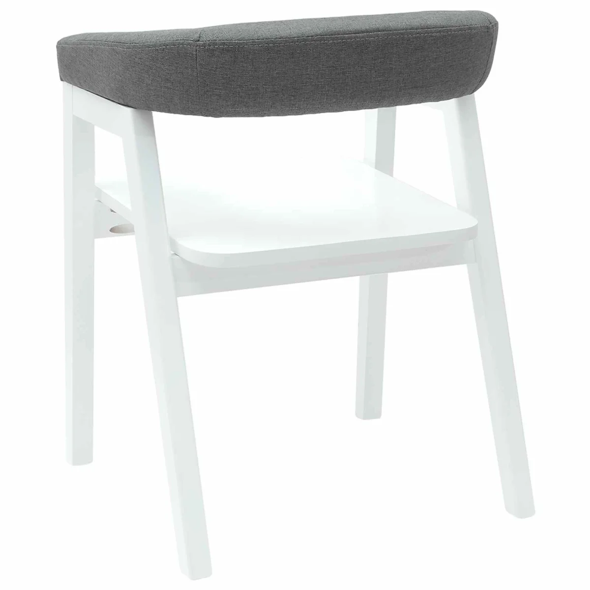 Étkező Székek 2 pcs Fehér 54 x 57 x 73 cm Tömör Gumi Fa