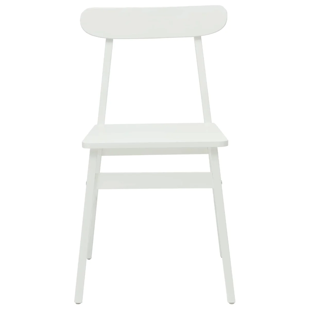 Étkezőszék 2 pcs Fehér 43 x 44,5 x 77 cm Tömör Gumi Fa