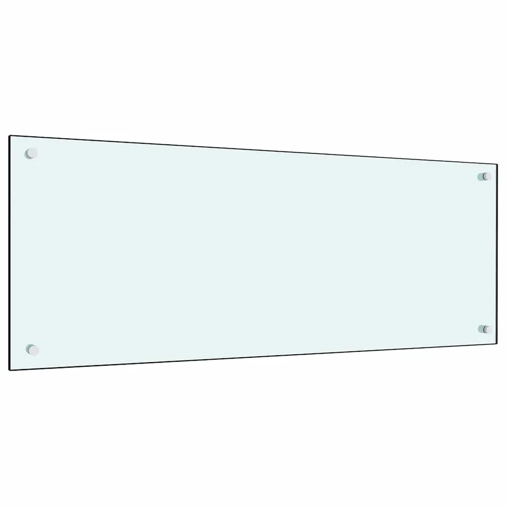 Konyhai splashback 2 pcs Fehér 100 x 40 cm edzett üveg