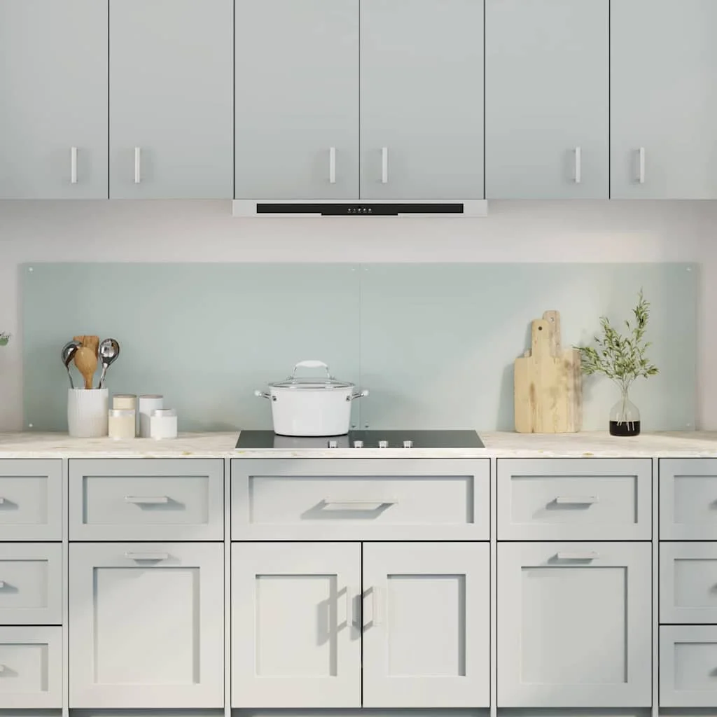 Konyhai splashback 2 pcs Fehér 100 x 50 cm edzett üveg