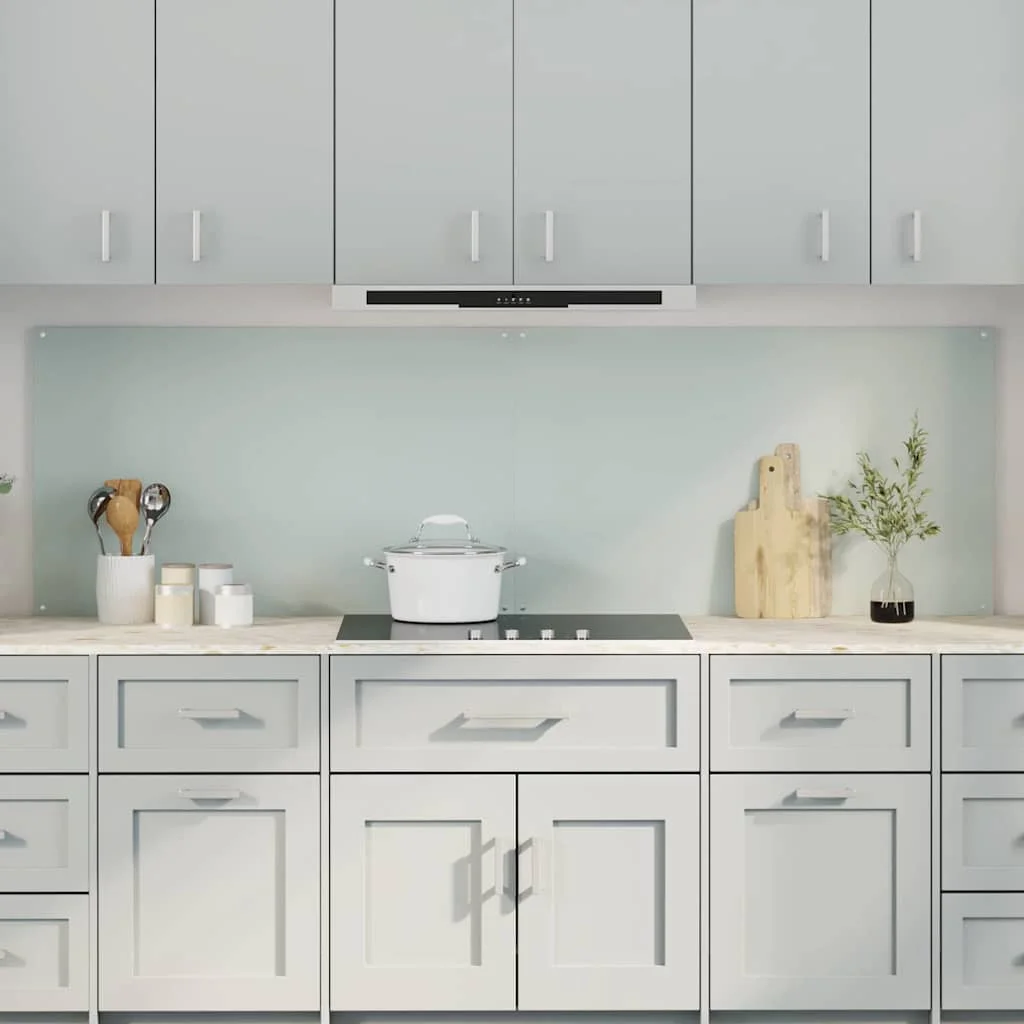 Konyhai splashback 2 pcs Fehér 100 x 60 cm edzett üveg