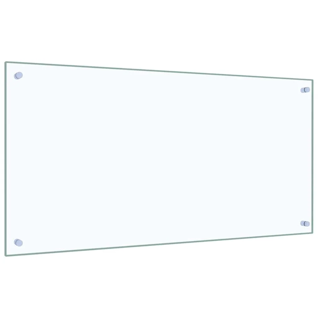 Konyhai splashback 2 pcs Átlátszó 100 x 50 cm edzett üveg