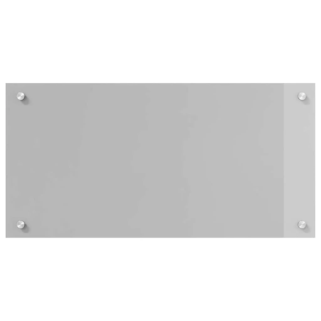 Konyhai splashback 2 pcs Világosszürke 80 x 40 cm edzett üveg