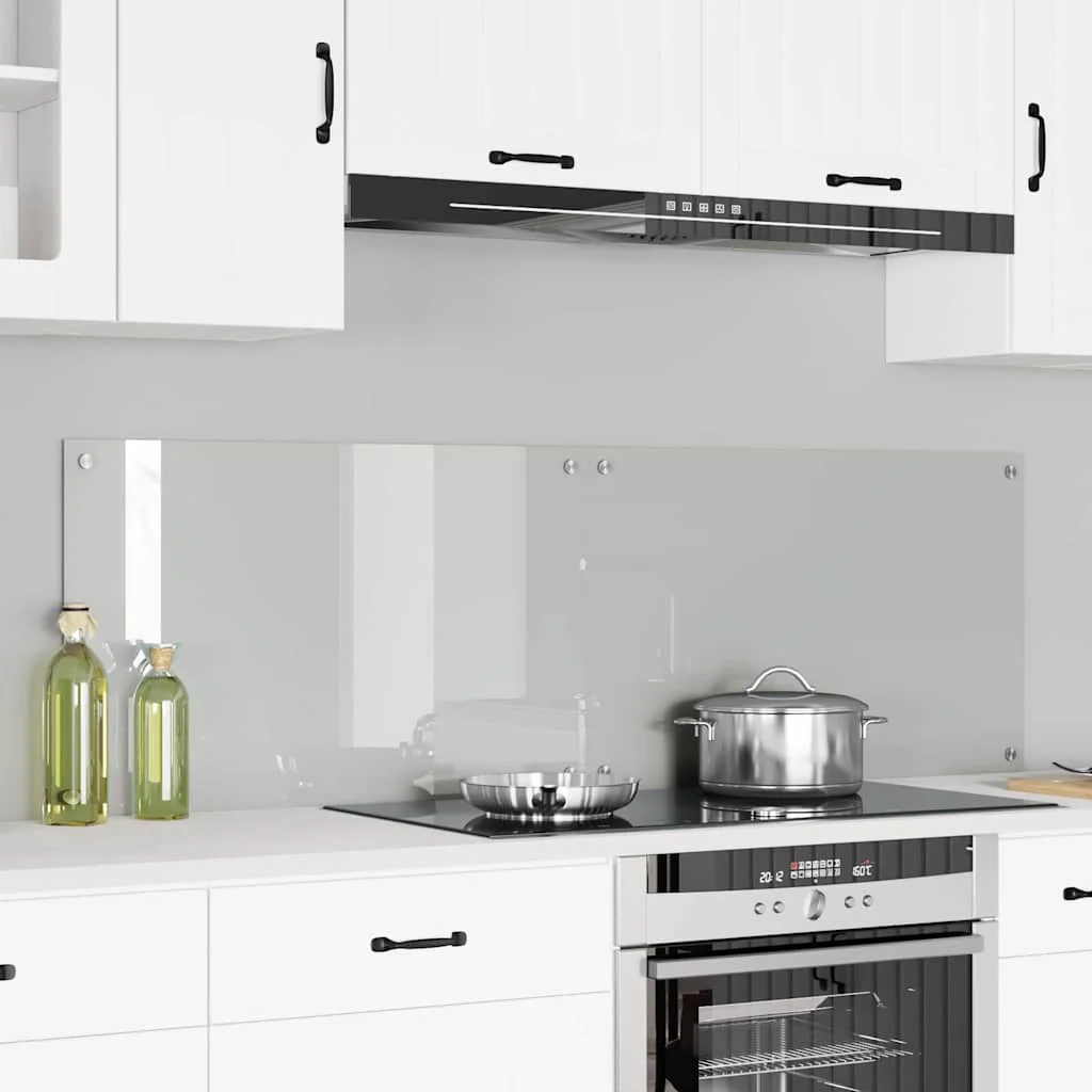 Konyhai splashback 2 pcs Átlátszó 80 x 50 cm edzett üveg