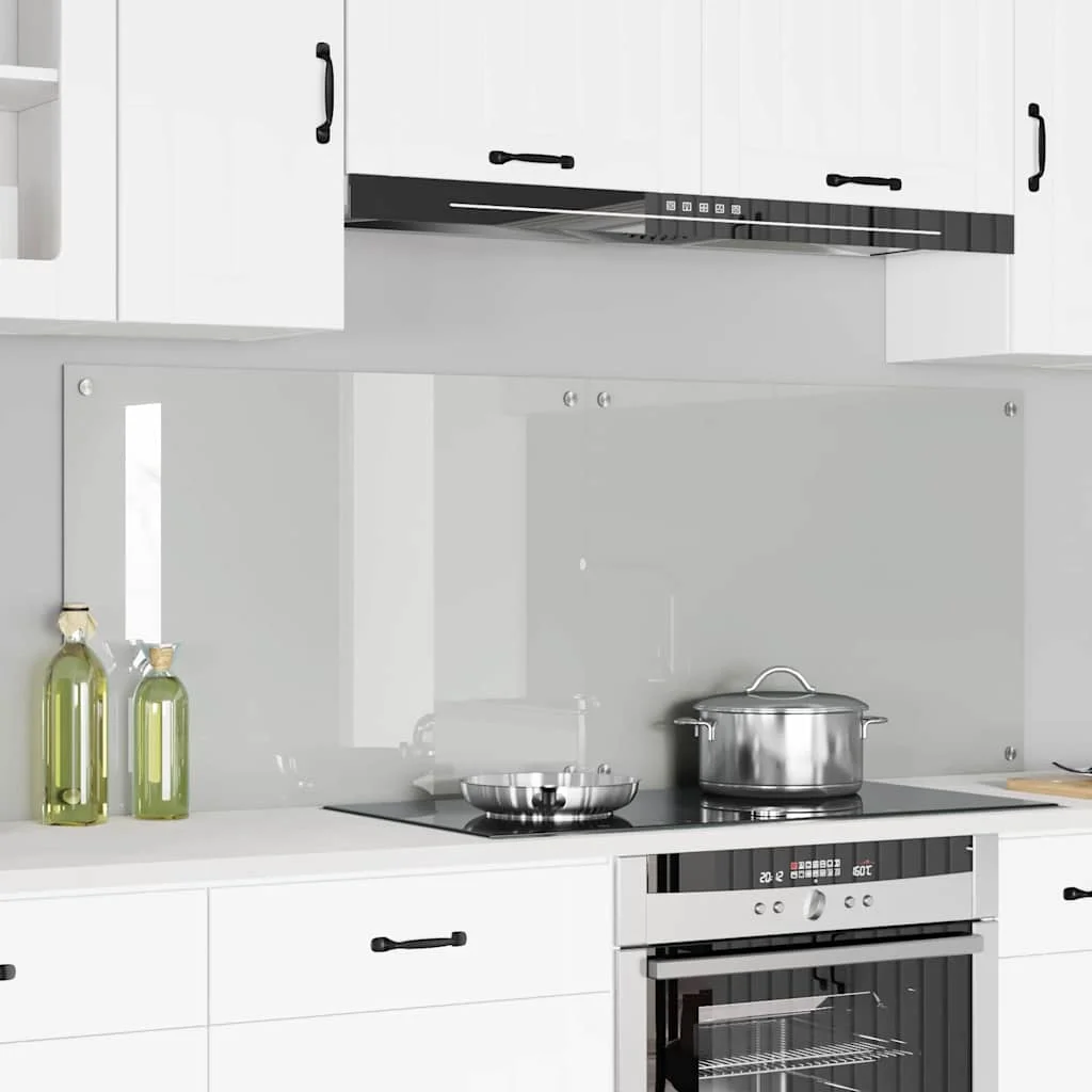 Konyhai splashback 2 pcs Átlátszó 80 x 60 cm edzett üveg