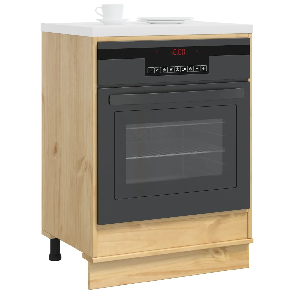 Cabinet tárolóval Méz 60 x 46 x 81,5 cm Tömör fenyőfa