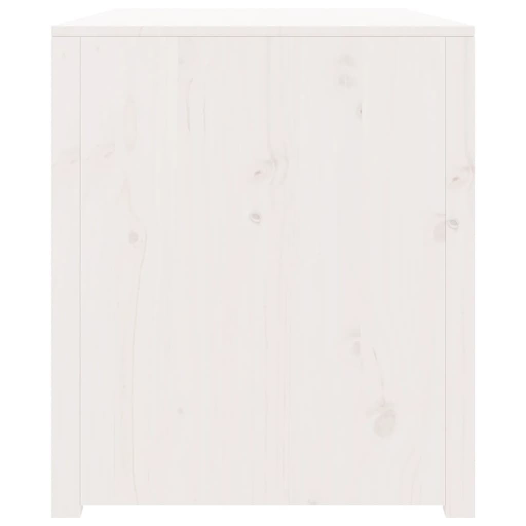 Fehér tömör fenyőfa kültéri konyhaszekrény 106 x 55 x 64 cm