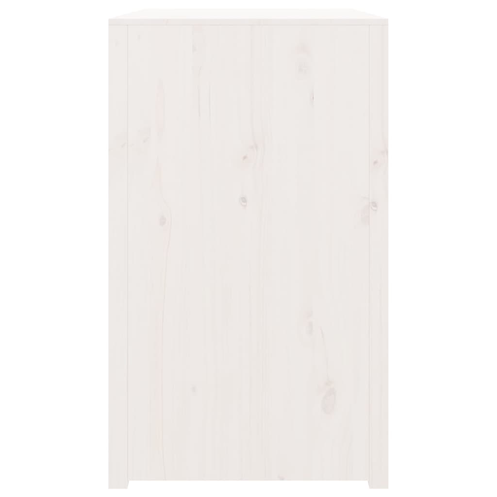 Fehér tömör fenyőfa kültéri konyhaszekrény 106x55x92 cm