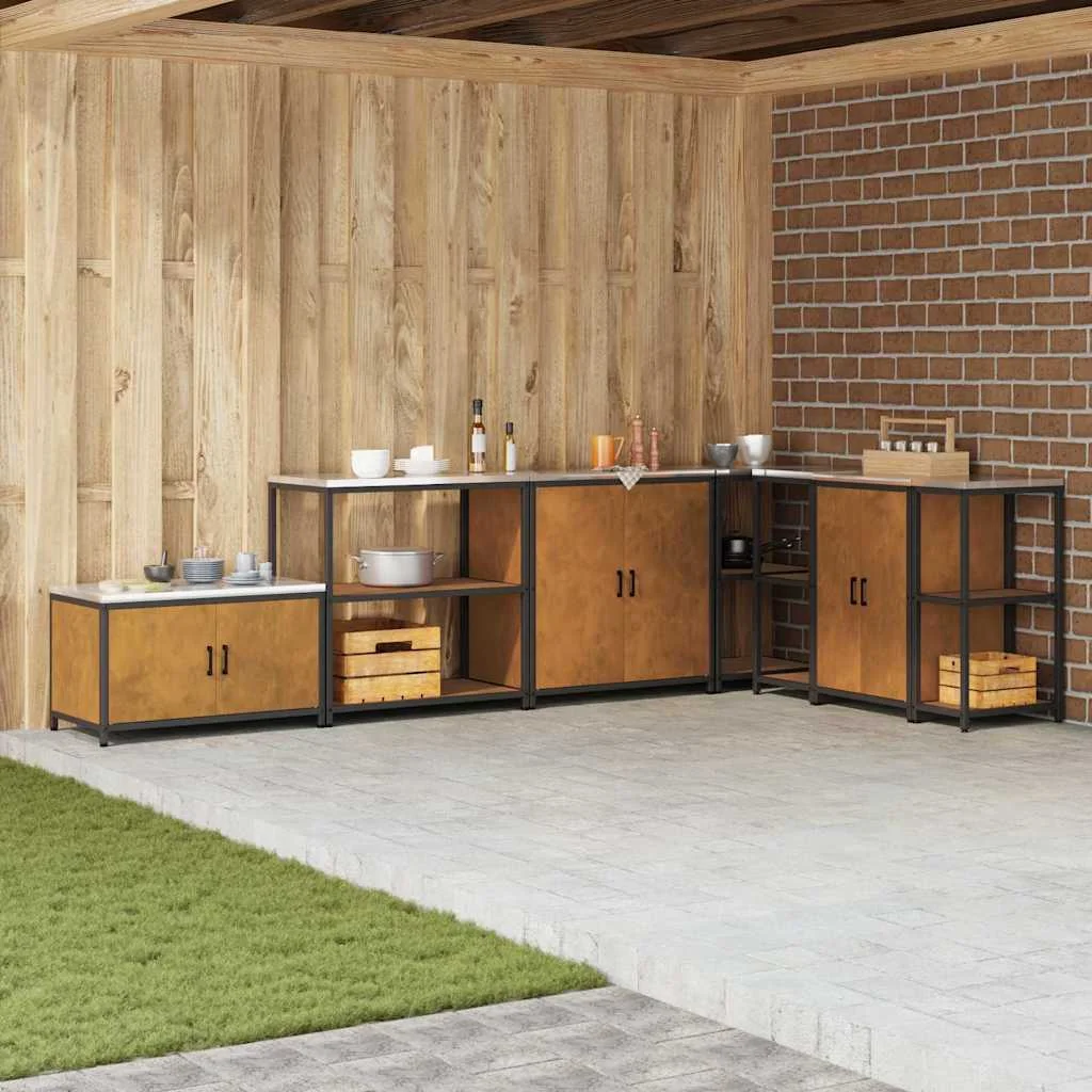 Konyhai tárolópolc Rozsdás 60 x 50 x 92 cm Viharvert acél