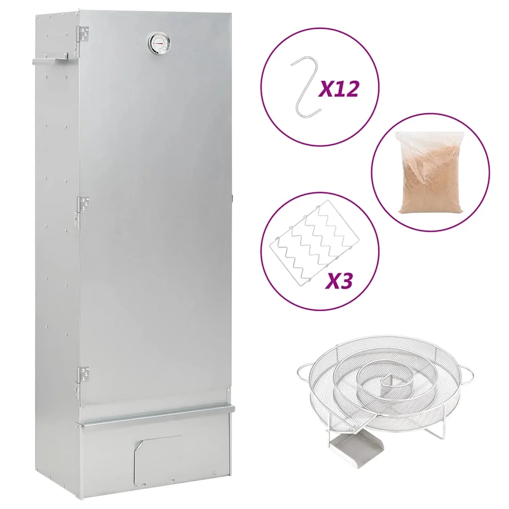 Horganyzott acél BBQ füstölőkemence hidegfüst-generátorral