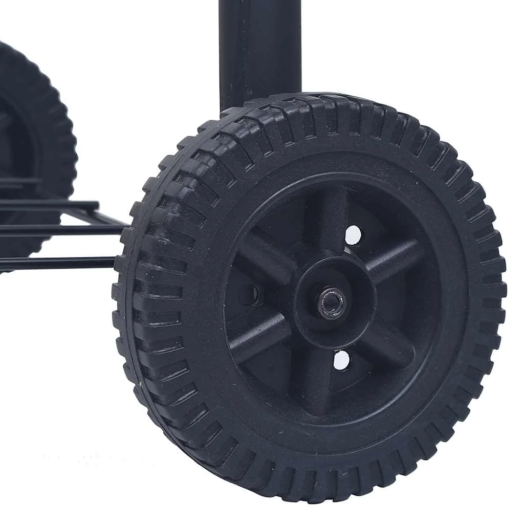 Fekete faszén tüzelésű grillsütő alsó polccal